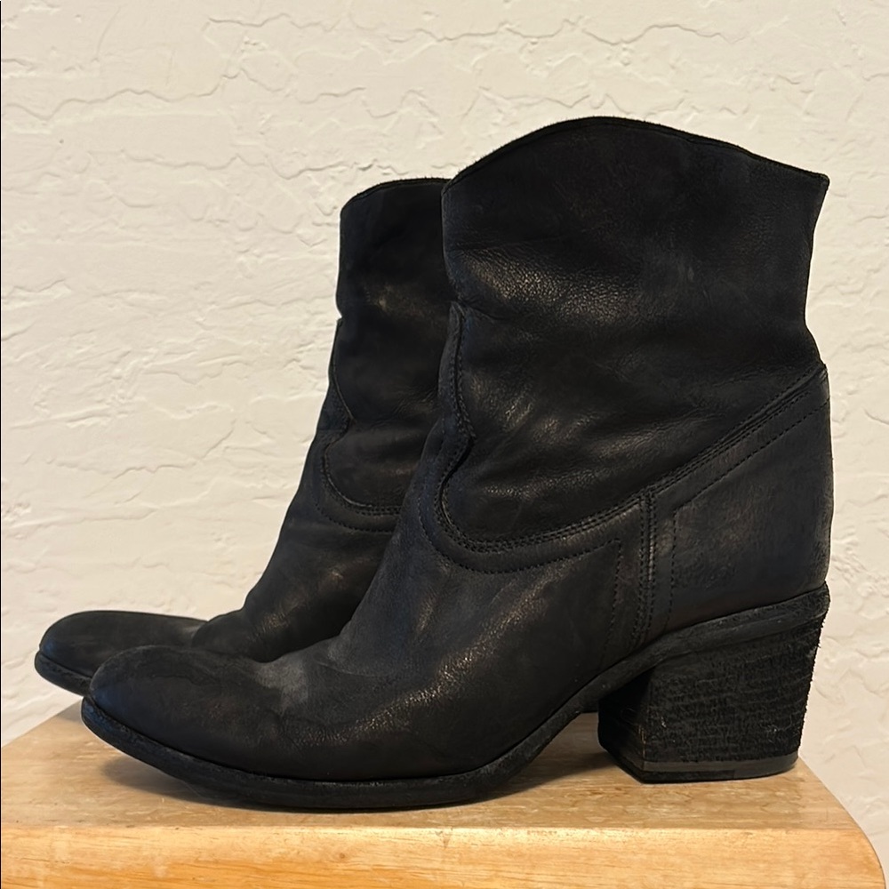 Italian Leather Ankle Boots